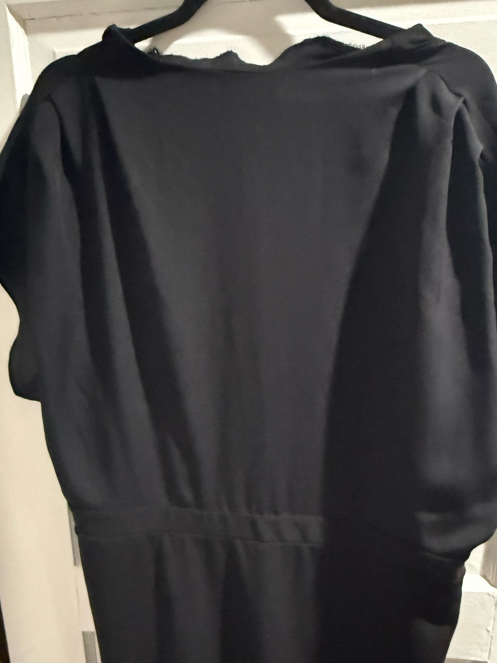 Express Black Midi Dress - Short Sleeve Midi